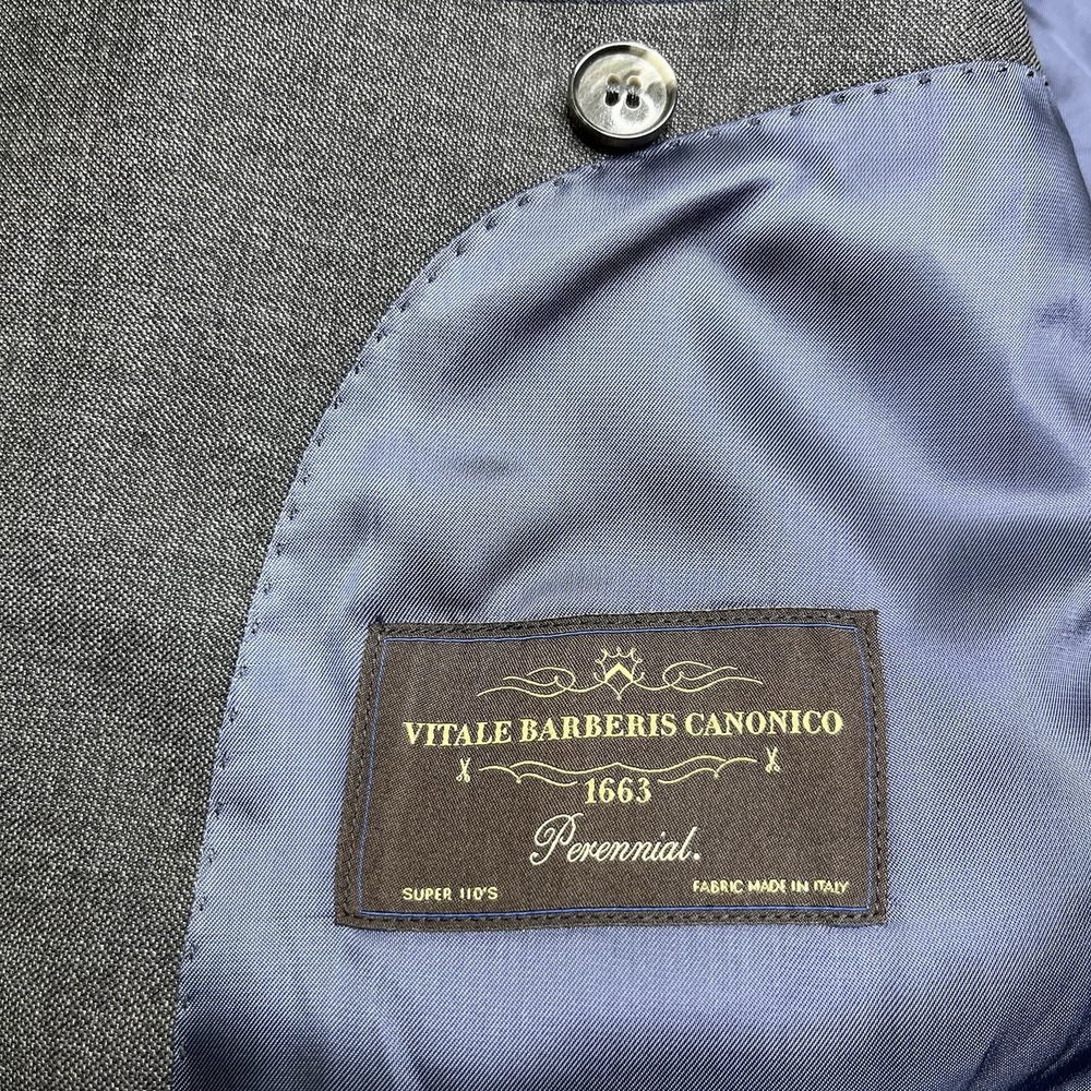 SUITSUPPLY Vitale Barberis Perennial Wool Lazio Sport Coat Mens 44R Slim Gray - Picture 10 of 16